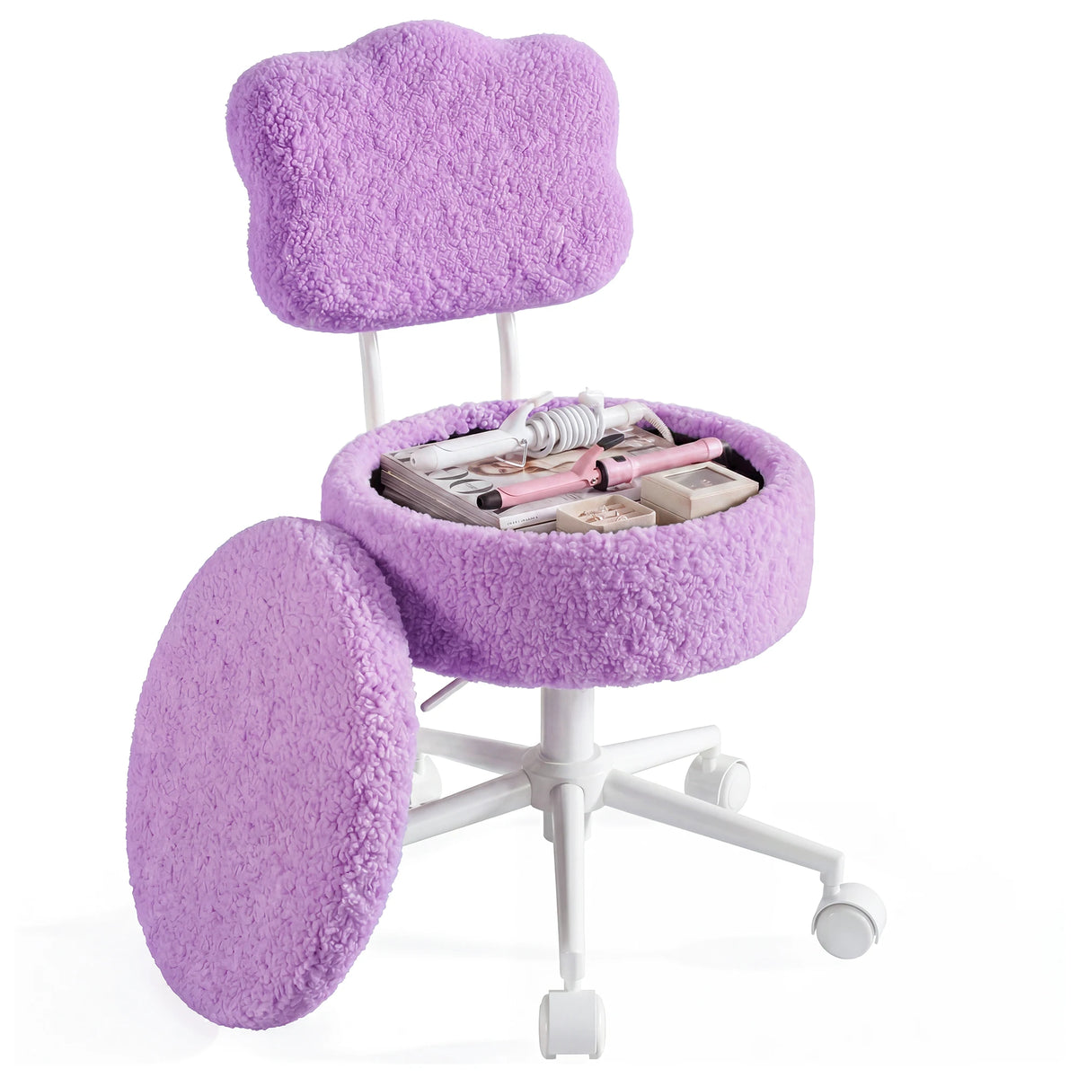Swivel Vanity Chair with Storage