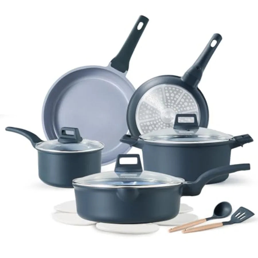 14-Piece Ceramic Nonstick Cookware Set