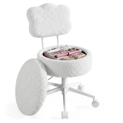 Swivel Vanity Chair with Storage