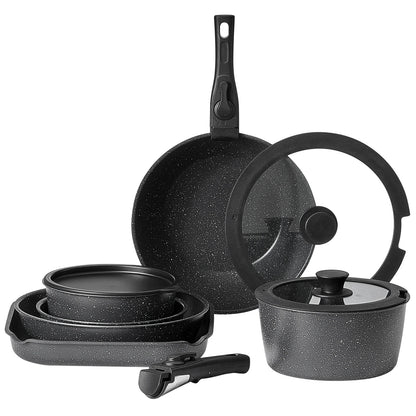 17-Piece Granite Nonstick Cookware Set