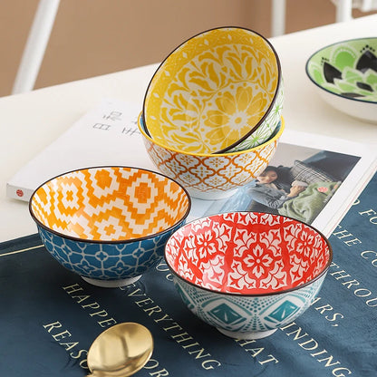 Lot de 4 bols en céramique de style bohème