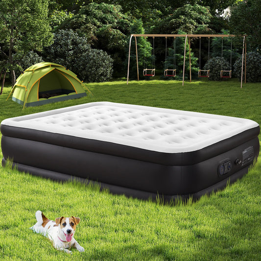 22-Inch Queen Air Mattress with Built-In Pump