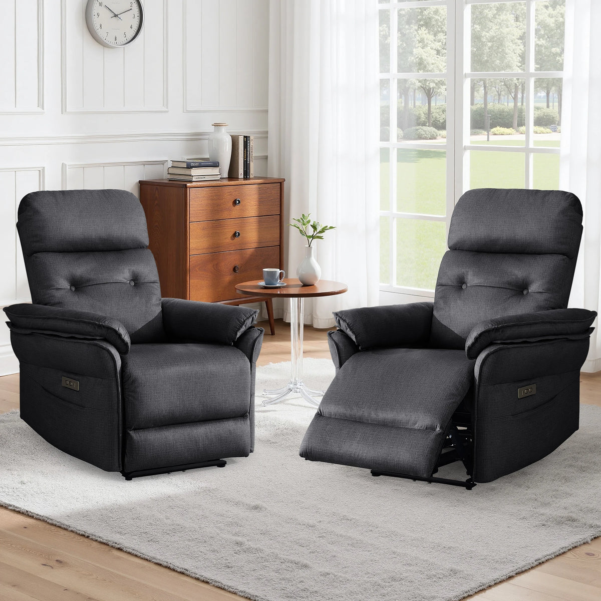 Power Recliner with USB Charging Ports