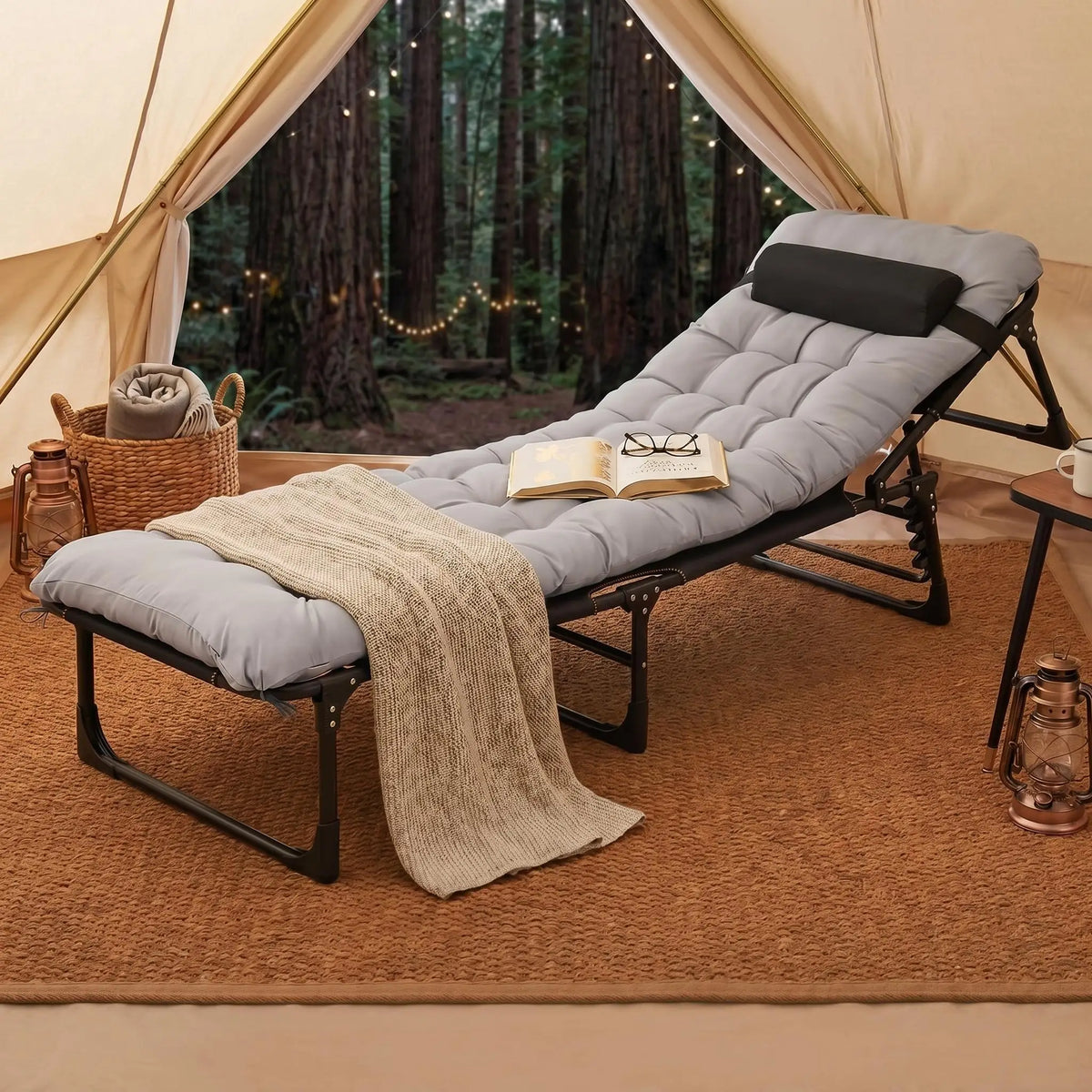 66.9–78.7-Inch Folding Camping Cot