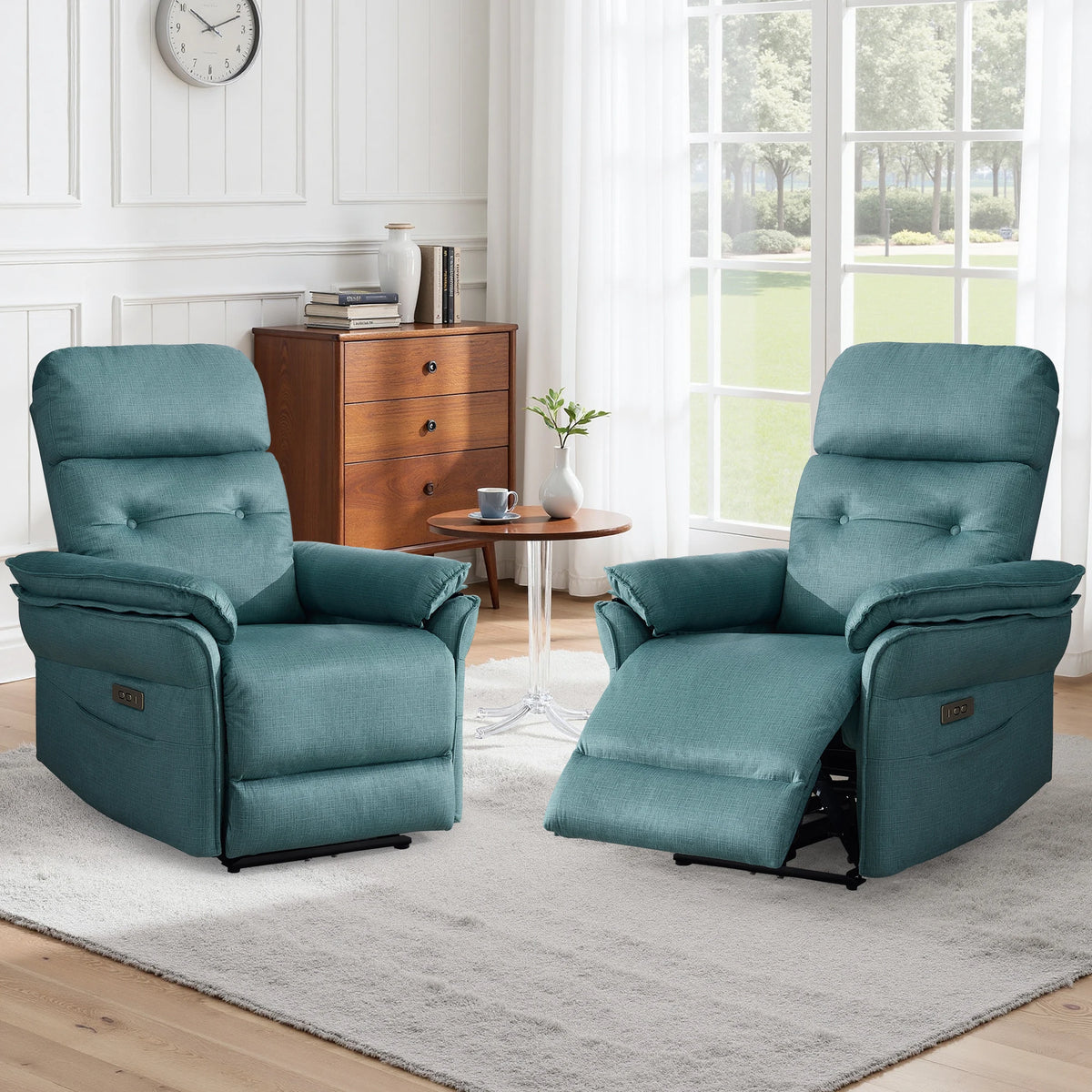 Power Recliner with USB Charging Ports