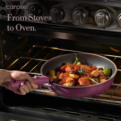 Juego de cocina de 21 piezas con asas extraíbles