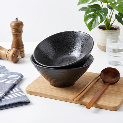 2-Piece 9-Inch Ceramic Ramen Bowl Set
