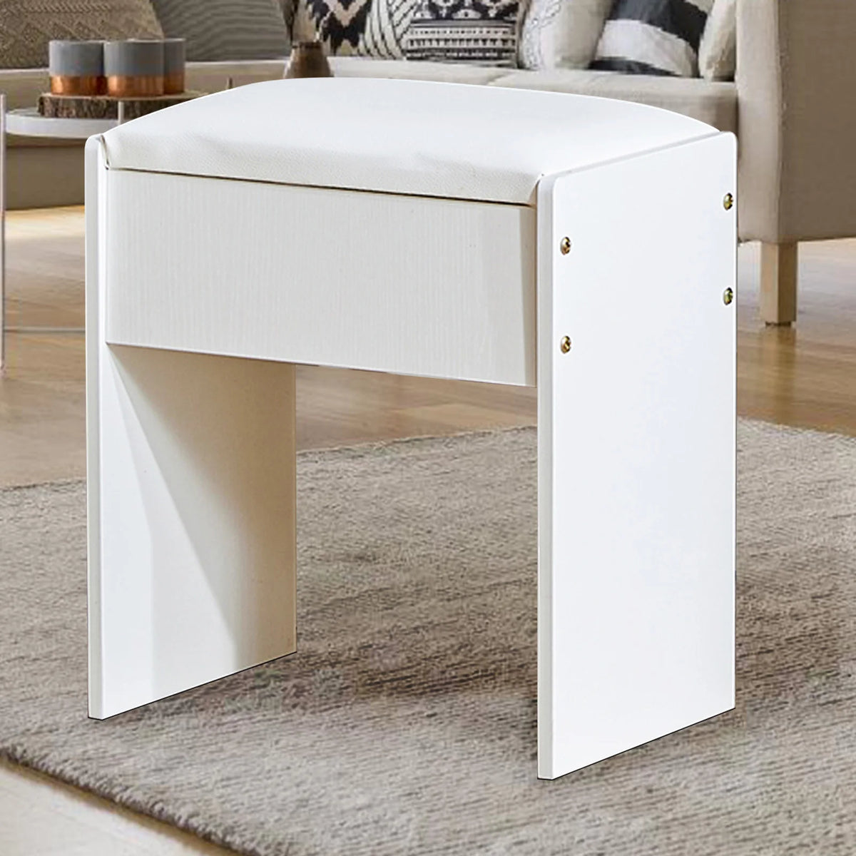 Padded Vanity Stool