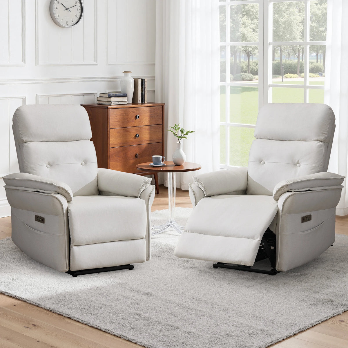 Power Recliner with USB Charging Ports