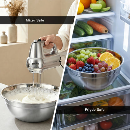 7-Piece Stainless Steel Mixing Bowl Set with Lids