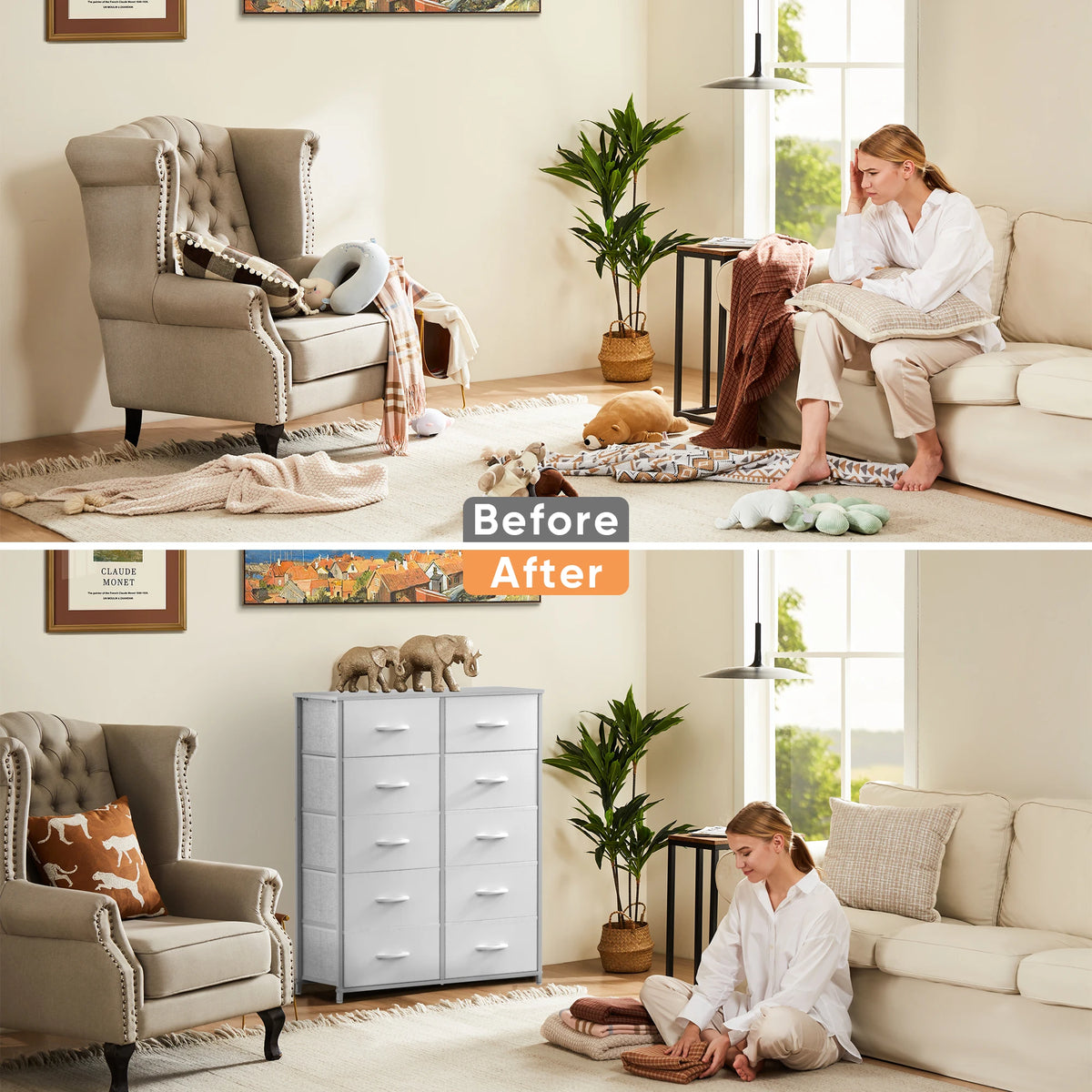 Fabric Drawer Storage Chest