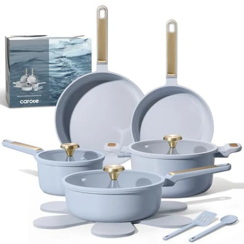 14-Piece Ceramic Nonstick Cookware Set
