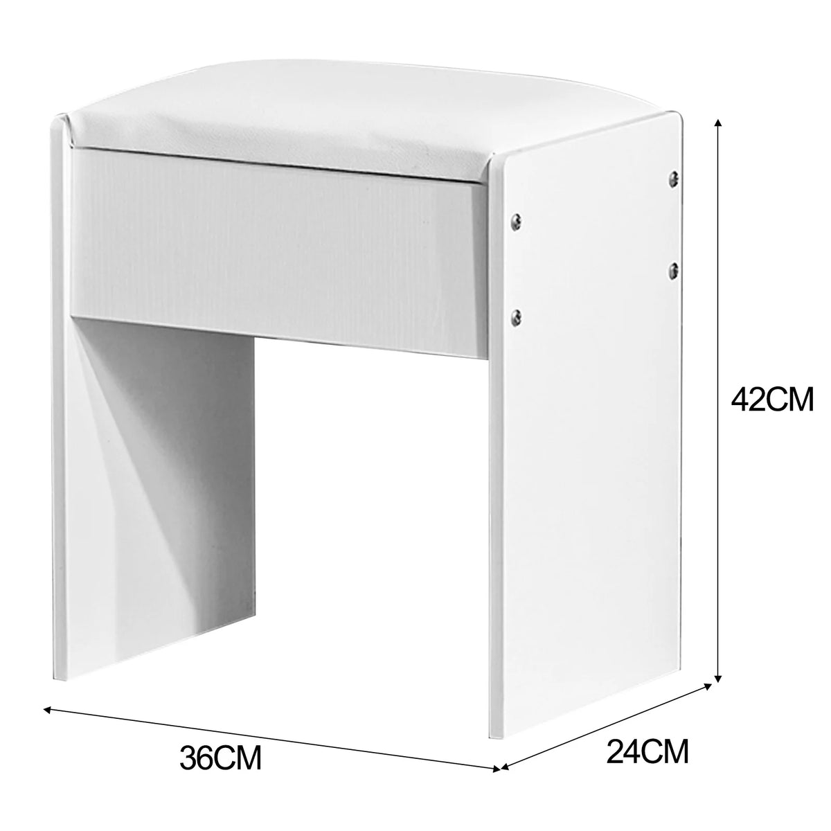 Padded Vanity Stool