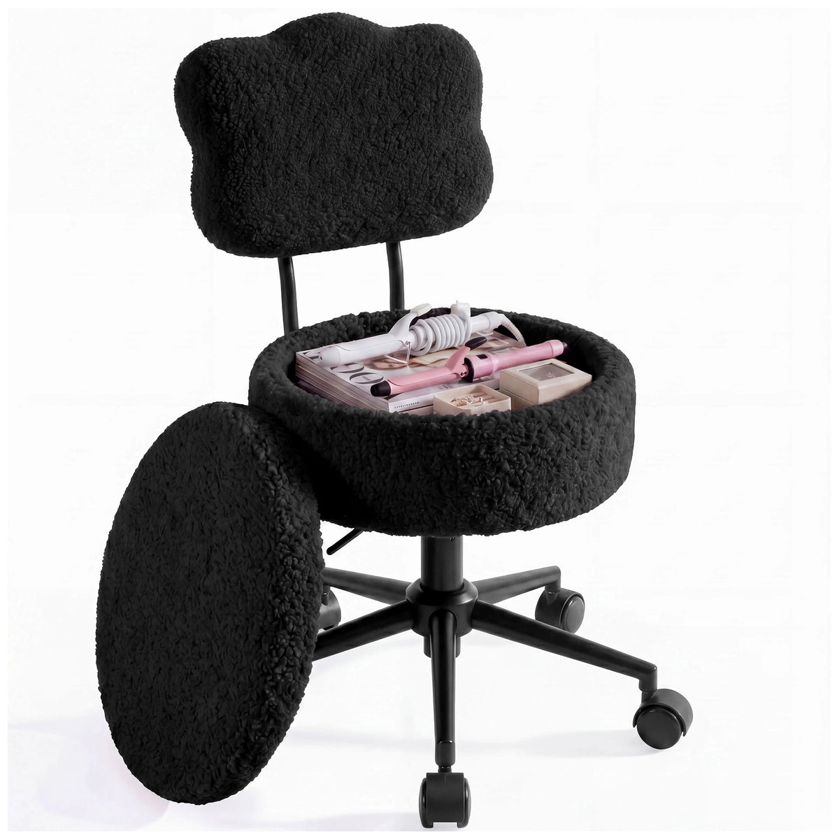 Swivel Vanity Chair with Storage