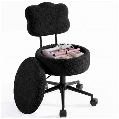Swivel Vanity Chair with Storage