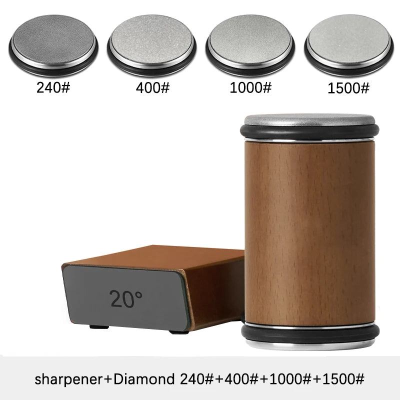 Rolling Knife Sharpener and Sharpening Stone Set