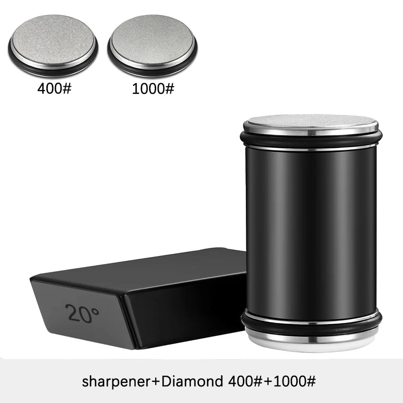 Rolling Knife Sharpener and Sharpening Stone Set