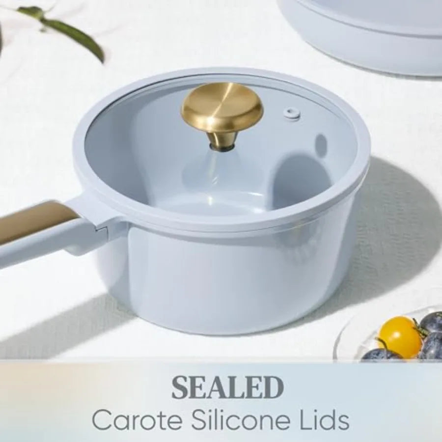 14-Piece Ceramic Nonstick Cookware Set