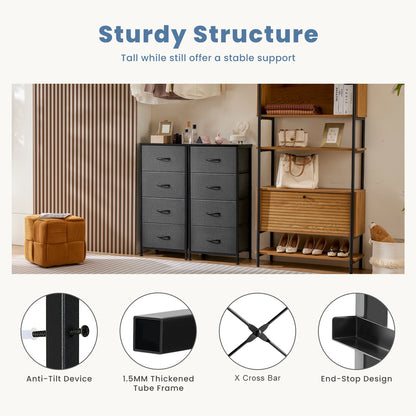 4-Drawer Fabric Storage Chest
