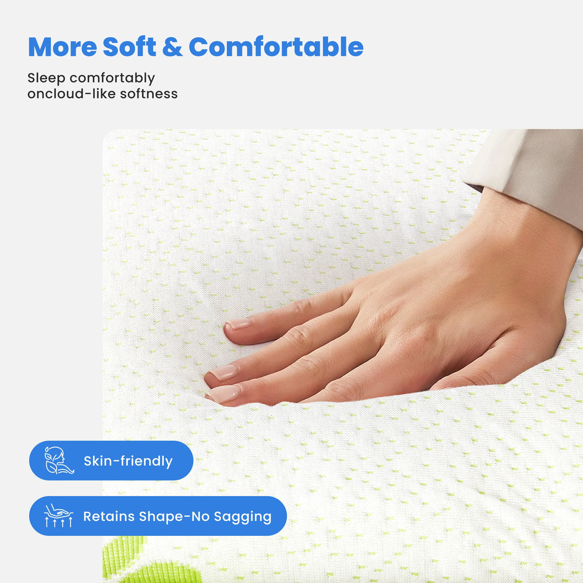 Bamboo-Derived Viscose Mattress Topper