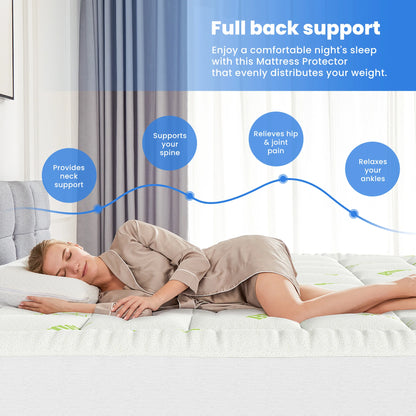 Bamboo-Derived Viscose Mattress Topper