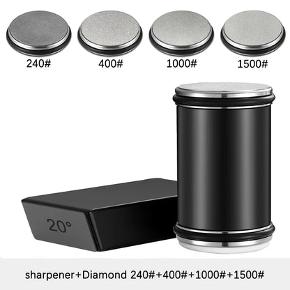 Rolling Knife Sharpener and Sharpening Stone Set
