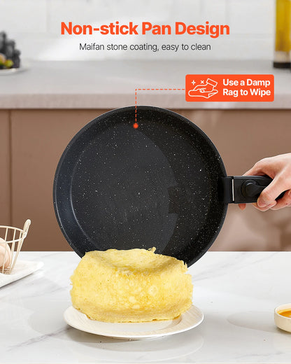 17-Piece Granite Nonstick Cookware Set