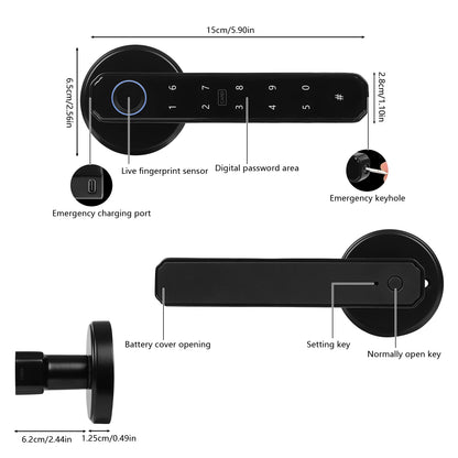 Fingerprint Door Handle Lock