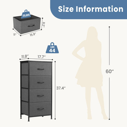 4-Drawer Fabric Storage Chest
