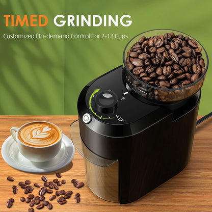 28-Setting Electric Burr Coffee Grinder