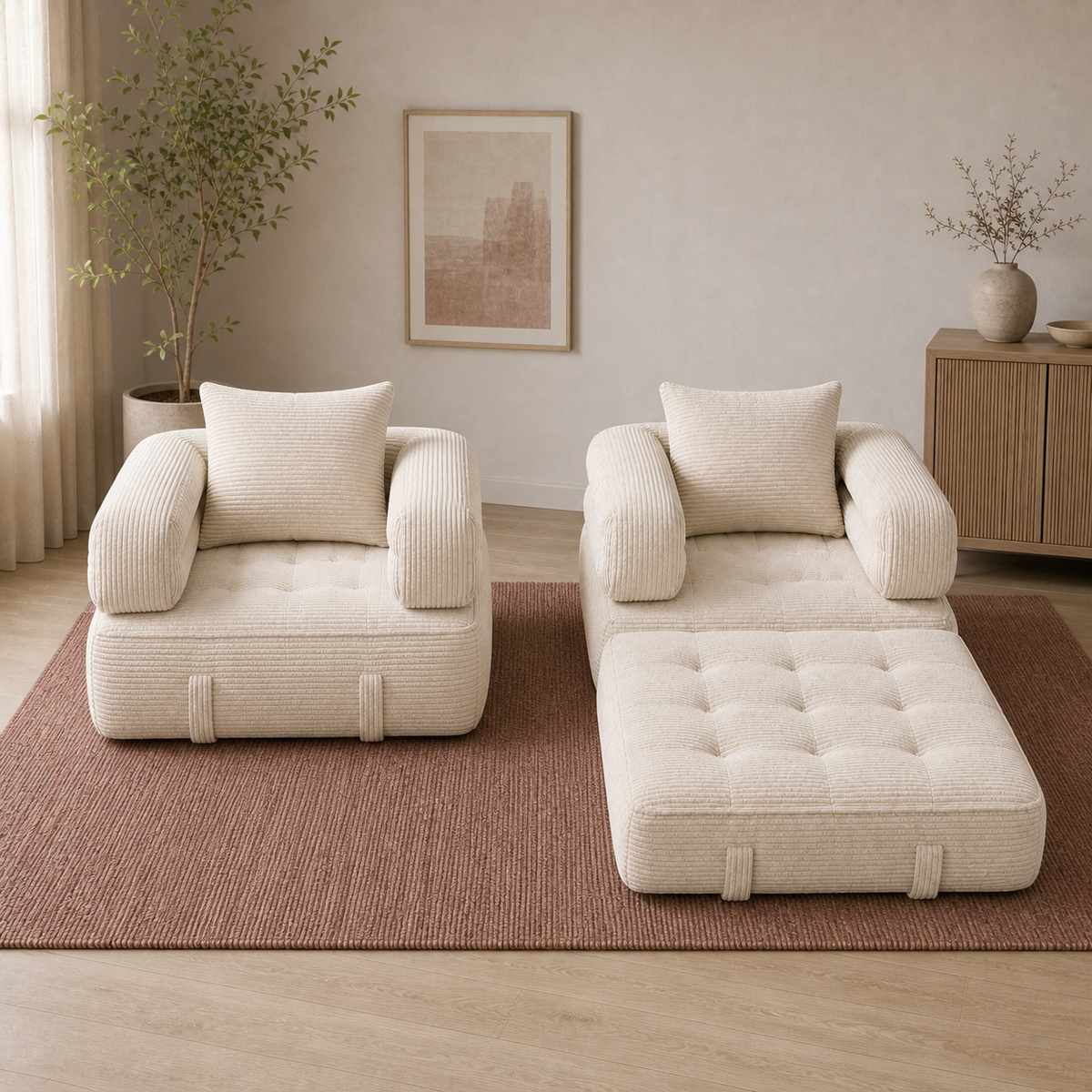 Dorevanna sofa — open close transformation