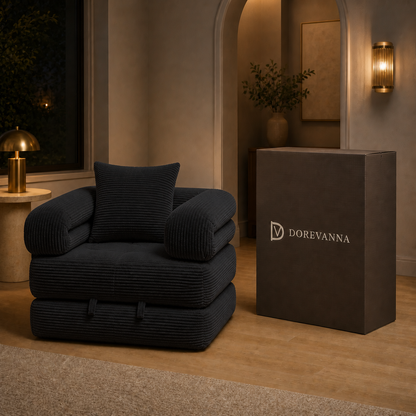 dorevanna foldable sofa bed variant black