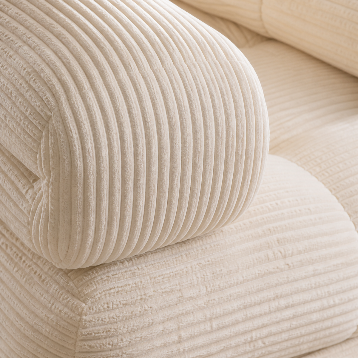 Dorevanna sofa — wide wale texture