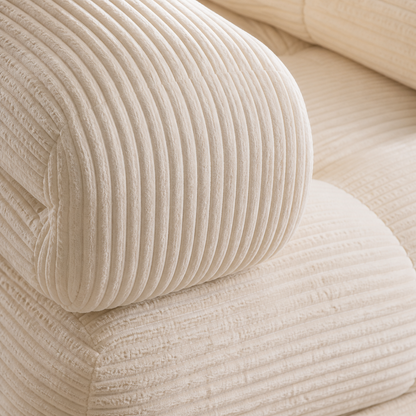 dorevanna foldable sofa bed wide wale texture