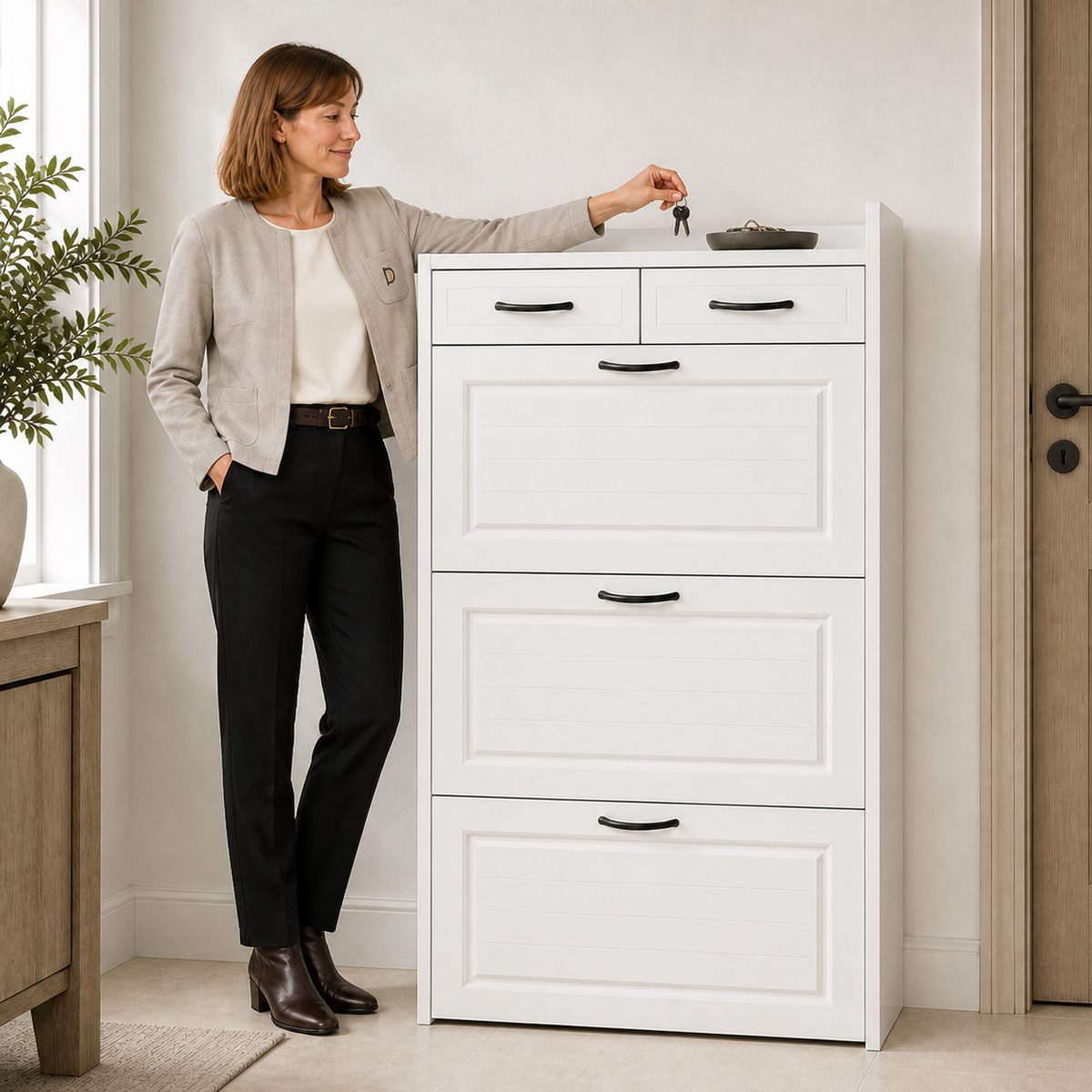 dorevanna shoe cabinet ceo at entryway
