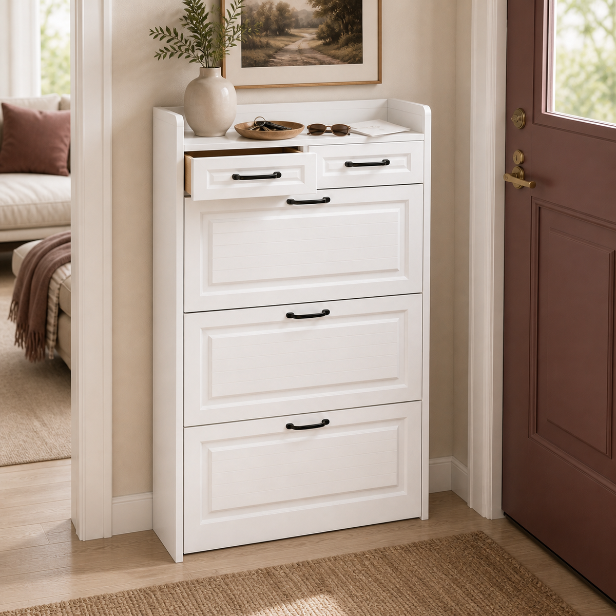 dorevanna shoe cabinet flexible practical design