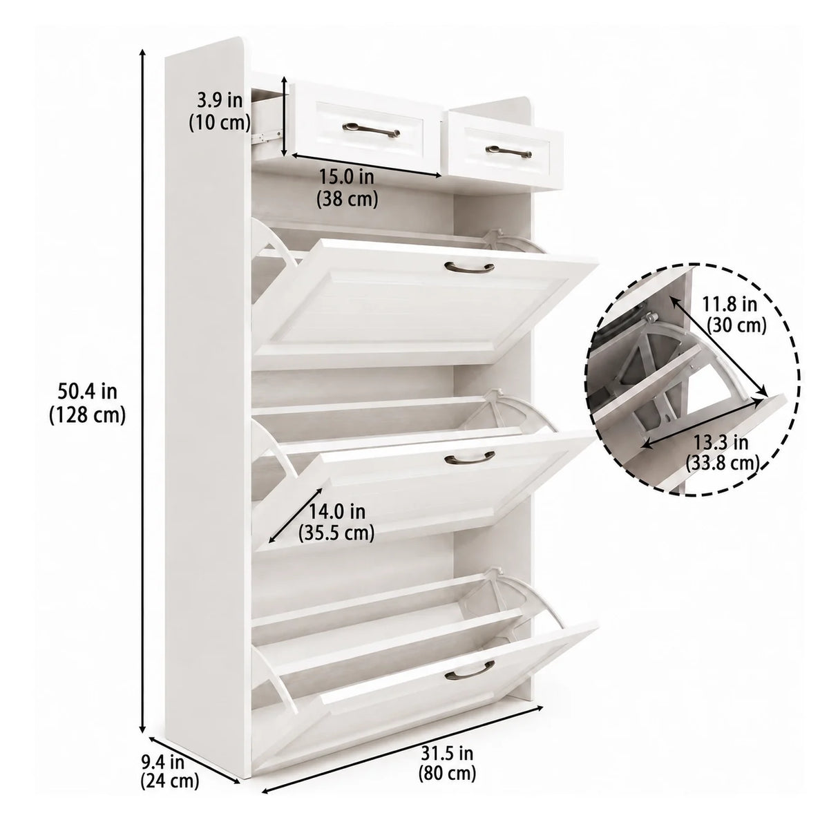 dorevanna shoe storage cabinet canonical dimensions